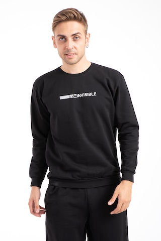 Tampap Baskılı Erkek Eşofman Takımı - Siyah