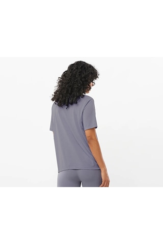 Salomon Shakeout Core Ss Tee W Kadın Koşu Tişörtü Lc2776100 Mavi