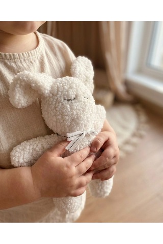 Teddy Mimi Tavşan Bebek- Çocuk Uyku Arkadaşı Beyaz