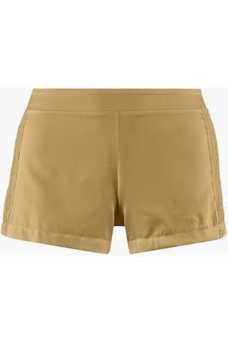 Aubade Midnight Whisper Shorty Dantelli Stretch Ipek Şort Külot Bronz