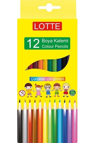 Lotte Kuru Boya Kalemi 12 Renk 12'li Kutu