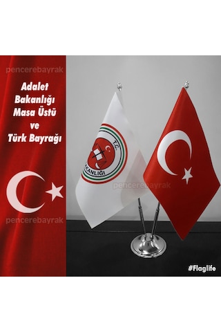 Masa Bayrak - Adalet Bakanlığı ve Türk Bayrağı