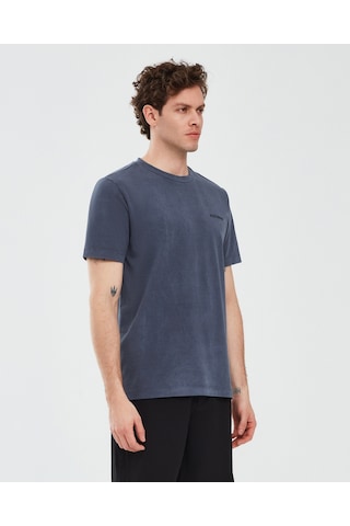 Skechers Organic Coll. M Short Sleeve T-Shirt Erkek Lacivert Tshirt S241166-410
