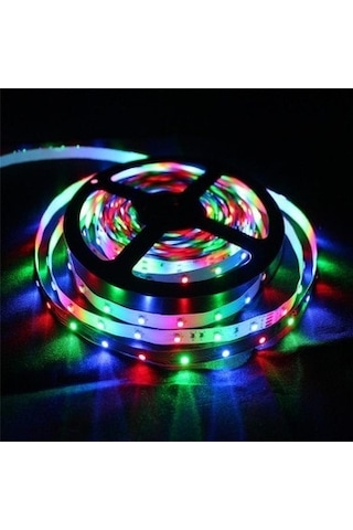 3528 Tek Çipli Silikonlu Kumandasız Rgb Şerit Led | 5 Metre |