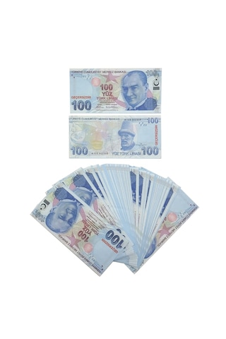 10 Deste 100 Adetlik 100 Tl 100 Lira Sahte Gersiz Düğün Para Nişa
