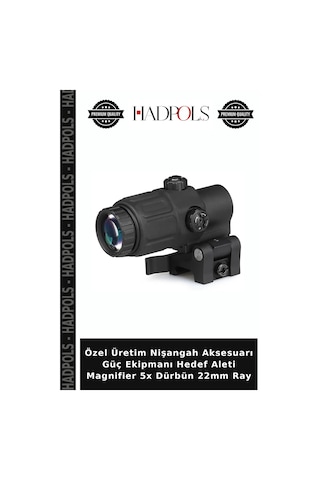 Özel Üretim Nişangah Aksesuarı Güç Ekipmanı Hedef Aleti Magnifier 5x Dürbün 22mm Ray