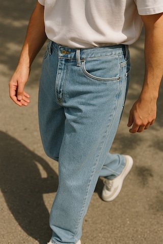 Cedy Denim Yüksek Kalite Baggy Fit Jean Leon Yüksek Bel Bol Kesim Kot Pantolon C352 Açık Mavi