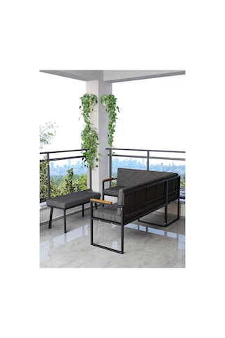 Mygusi Src Balkon, Bahçe, Cafe, Köşe Takimi Antrasit
