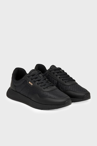 Boss Logolu Sneaker Ayakkabı Erkek Ayakkabı 50568772 007 Siyah