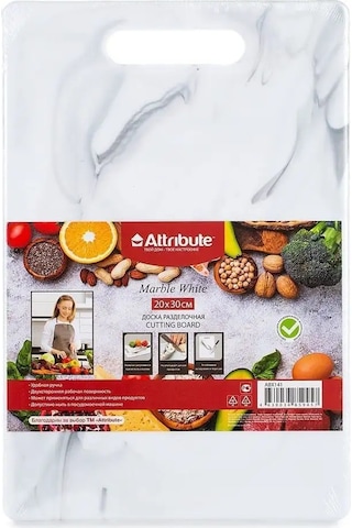 Attrıbute Marble White / Granıte 20x30 Cm Kesme Tahtası 135838725 Beyaz