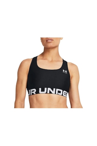Under Armour Ua Hg Authentics Mid Branded Kadın Spor Sütyeni-28043-siyah
