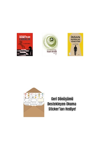 Hizmetkar Liderlik Cep Boy + İnsani Derinlik + İnsan Kaynakları Yönetimi + Okuma Sticker'ları