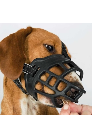 Trixie Köpek Esnek Silikon Ağızlığı , Kauçuk, L-xl, Siyah
