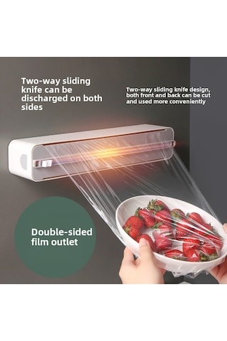 Yunboo Mutfakta Kullanıma Uygun Manyetik Buzdolabı Tutucu, 50m Gıda Grubu Streç Filmi 2 Adet , Kolay Kesim Kutusu - Sınıfik Model Diğer
