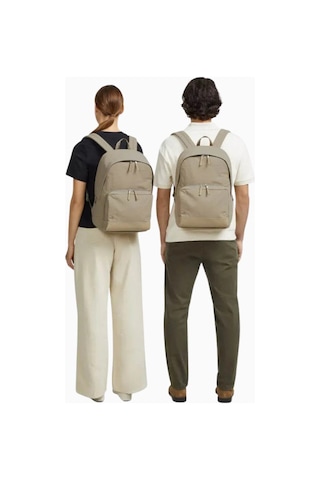 Lojel Semo Backpack Deri Detaylı 18l Günlük Ve Iş Sırt Çantası Bej 2