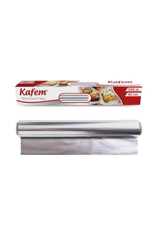 Kafem Aluminyum Folyo 45 CM x 100 M 10mic 4 Paket
