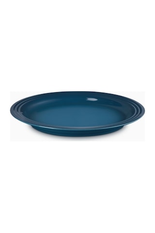 Le Creuset Klasik Dayanıklı Tasarım Seramik Yemek Tabağı 27 Cm Koyu Turkuaz