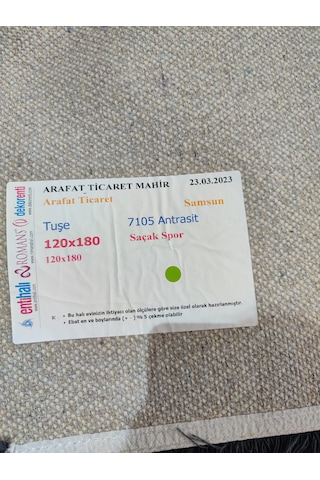 Enti Halı 7105 Antrasit 120 180