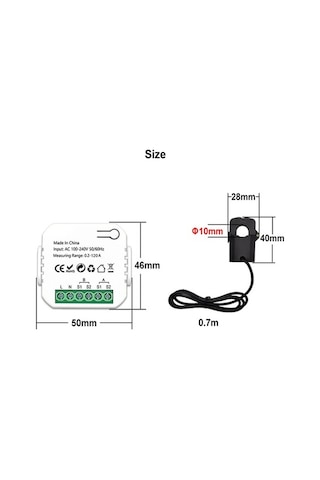 Trendooze Wıfı 12 Kanal Enerji İzleyici - Gerçek Zamanlı Voltaj/akım, Mobil Kontrol