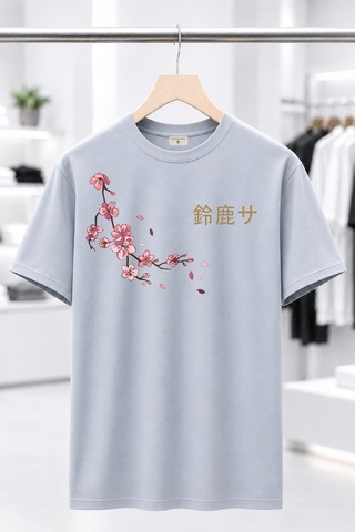 Bayloranzzo Suzuka %100 Pamuk Heavy Cotton Premium Kalite Unisex Tişört Gri