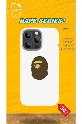 Apple Uyumlu iPhone Bape Series Tüm Modellere Kılıf 678x111213141516 Plus