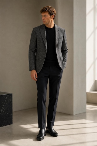 Alexandergardi Erkek Blazer Ceket Siyah - Beyaz