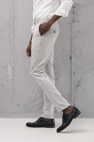 Slimfit Pamuklu Likralı Esnek Mevsimlik Kumaş Pantolon gri