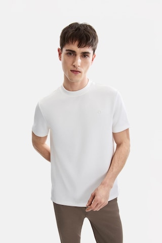 Backandbond Ekru Regular Fit Basic Tişört