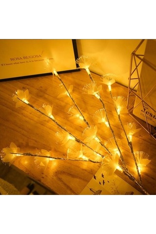 Tongxida Led Fiber Optik Çiçek Dal Işık Dizisi, Gümüş Fenerler, Yatak Odası Dekorasyonu/ Diğer