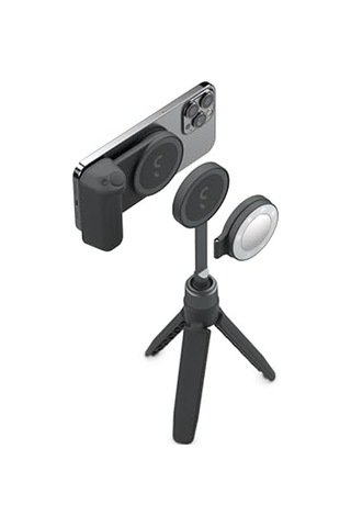 Kit - Snapgrip Snaplight Snappod Ve Taşıma Çantası Içerir - Manyetik Montaj Her Telefona Takılır Gece Yarısı Diğer