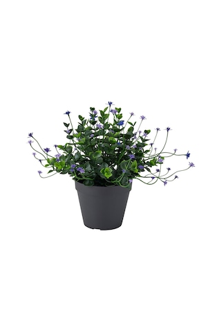 Yapay Bitki, Yeşil, 12 Cm, Çiçekli Lila, İç/dış Mekan Diğer