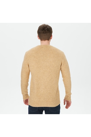 Scotch&soda Erkek Kahverengi Yün Karışımlı Kazak