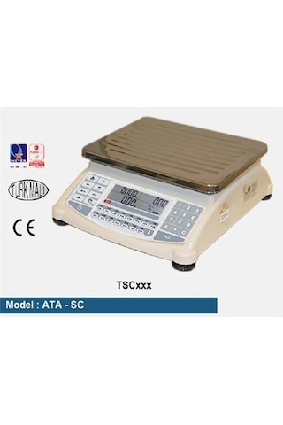 Tem Ata Tac 30x60x120 KG Sayıcı Terazi Baskül