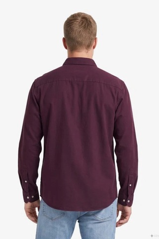 Nautica Erkek Kırmızı Regular Fit Gömlek-24774 Bordo