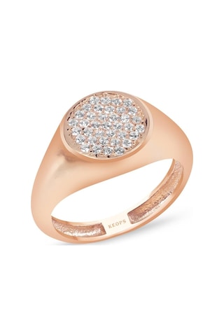 0,37 Karat Düz Yuvarlak Rose Trend Yüzük