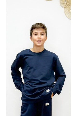 Divinus Erkek Çocuk Basic Sweatshirt Lacivert