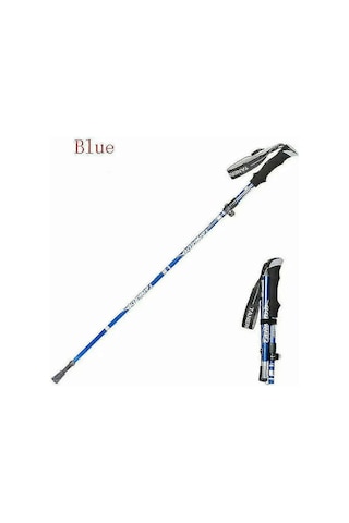 Naturehike Antishock Katlanabilir Yürüyüş Bastonları 5 Bölmeli Yürüyüş Bastonu 2023 Kırmızı Çok Renkli