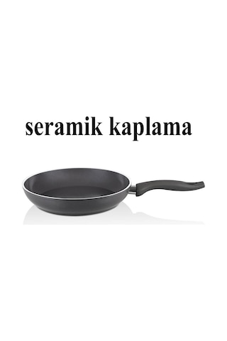 Falez Seramik Karnıyarık Tencere Ve Tava Seti 26 Cm Füme Renk Füme