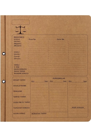 Ful Color 05269 Lüks Avukat Büro Dosyası Karton A4 50 Adet - Kraft