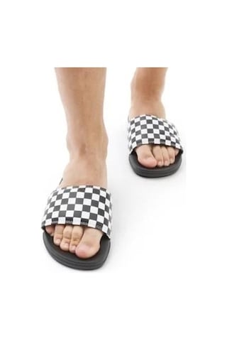 Vans Mte La Costa Slide-on Vn0a5hf527ı1- Checkerboard Truwht/blk Çok Renkli