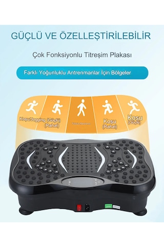 Reidan Pqcfm01 3d Bluetoothlu Titreşimli Kondisyon Aleti Spor Egzersiz Aleti Siyah