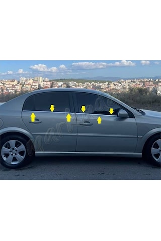 Woc Chrome Opel vectra C Krom Cam Çıtası 2002-2009 4 Parça Paslan