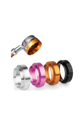 Gümüş İ Cafilas Dlbfq Anti-damla Kullanışlı 304 Paslanmaz Çelik Dozaj Halkası 51mm 53mm 58mm Huni Kahve Aracı Filtresi Breville Delongh Giselle 51mm