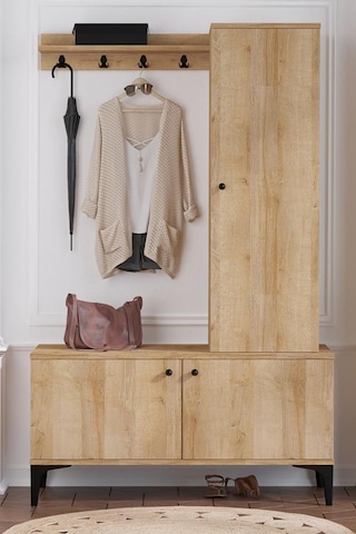 Decormet Lex Vestiyer Safir Meşe Çok Renkli