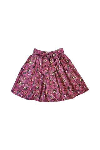 Çocuk Etekli Crop Takım, Gülkurusu Ton Etek - Ekru Crop Ekru-gulkurusu3 Ekru - Gülkurusu