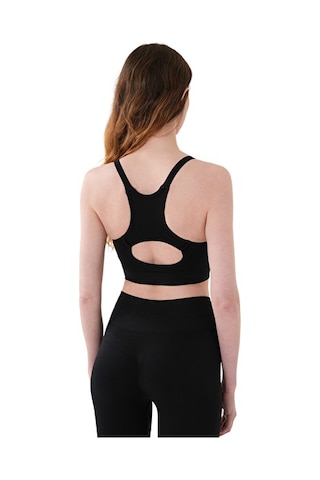 Musclecloth Nova Seamless Sırt Detaylı Bra Siyah
