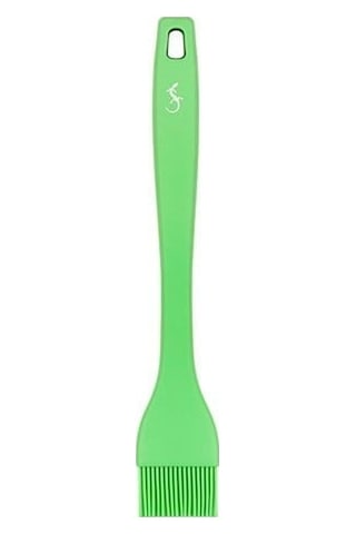 Lurch - Platin Silikon Pasta Fırçası 25,5 Cm Yeşil - Yanmaz, Yapışmaz, Bükülmez, Çizmez, Tat Ve Koku Bırakmaz - 240091