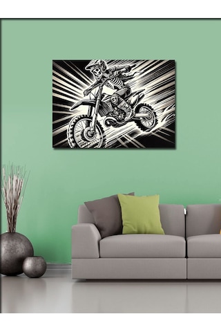 Kanvas Tablo Motokros Ve Hız 100cmx140cm