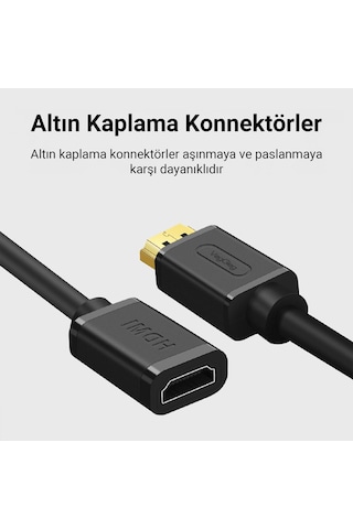 Veggieg 4k 60hz Dişi Erkek Hdmı 2.0 Uzatma Kablosu 3 Metre