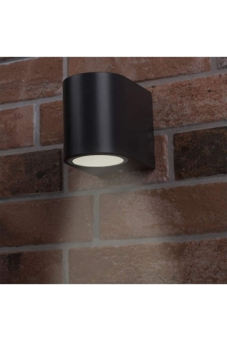 50 Adet Tek Yönlü İç - Dış Mekan Dekoratif Siyah Aplik - Ip65 Siyah